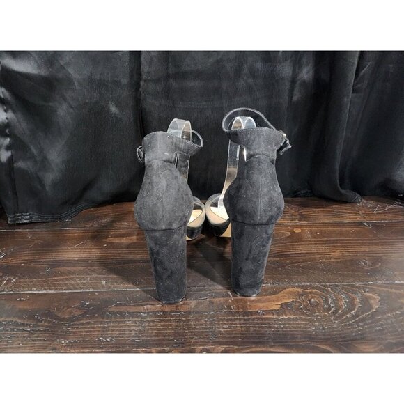 Rachel Zoe Black Ankle Strap Block Heel Sandals/Sz. 11, NWOB - Picture 5 of 9